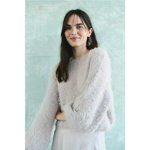 Free People Flurry Jumper Sweater in Purple